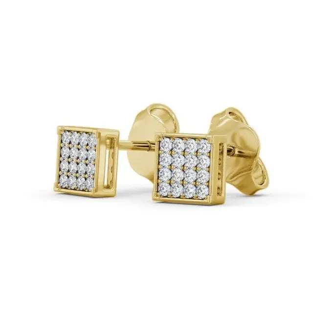 0.20CTW Square Lab Grown Diamond Earrings