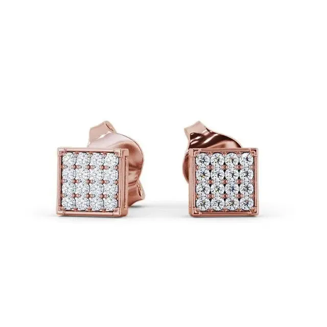 0.20CTW Square Lab Grown Diamond Earrings