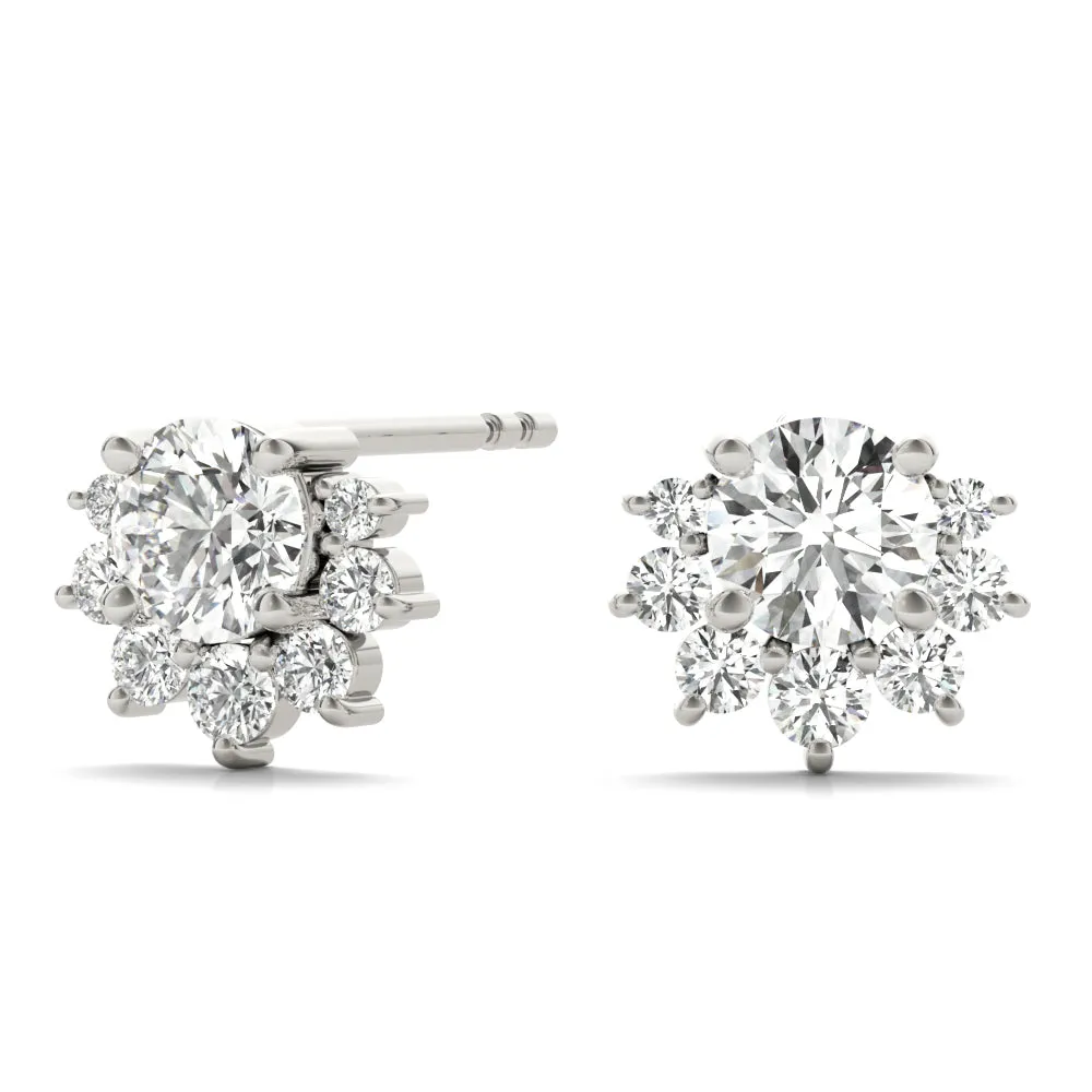 14K Diamond Earring