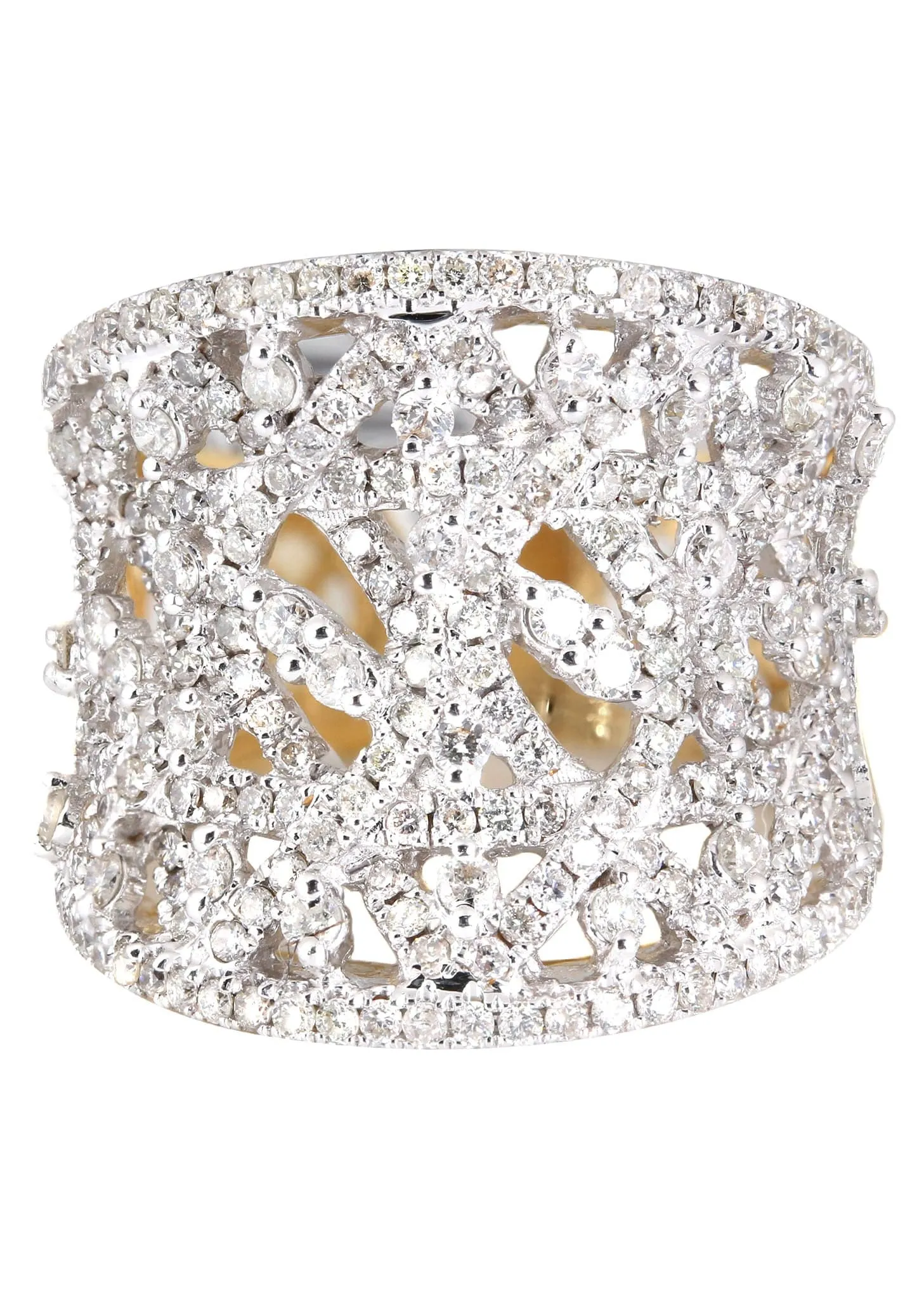 14K Ladies Diamond Cocktail Ring | 1.72 Carats | 9.72 Grams