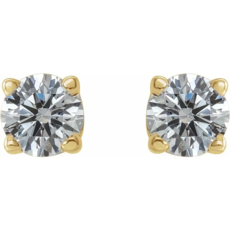 14K Yellow 1/4 CTW Natural Diamond Stud Earrings