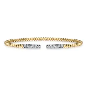 14K Yellow Gold 0.31ctw Diamond Bangle Bracelet