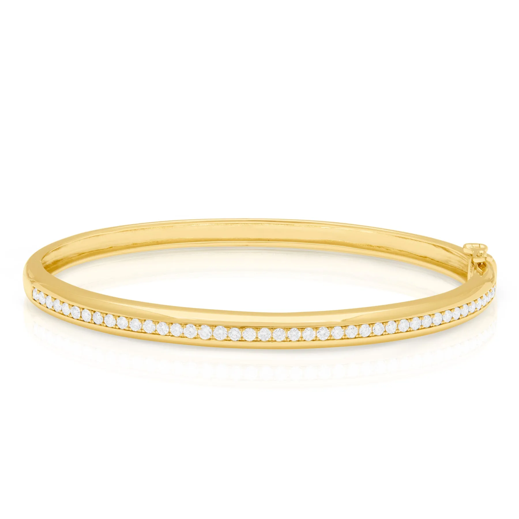 14KT Yellow Gold Diamond Oslo Bangle