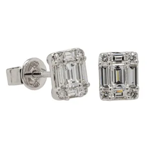 18ct White Gold .59ct Diamond Studs