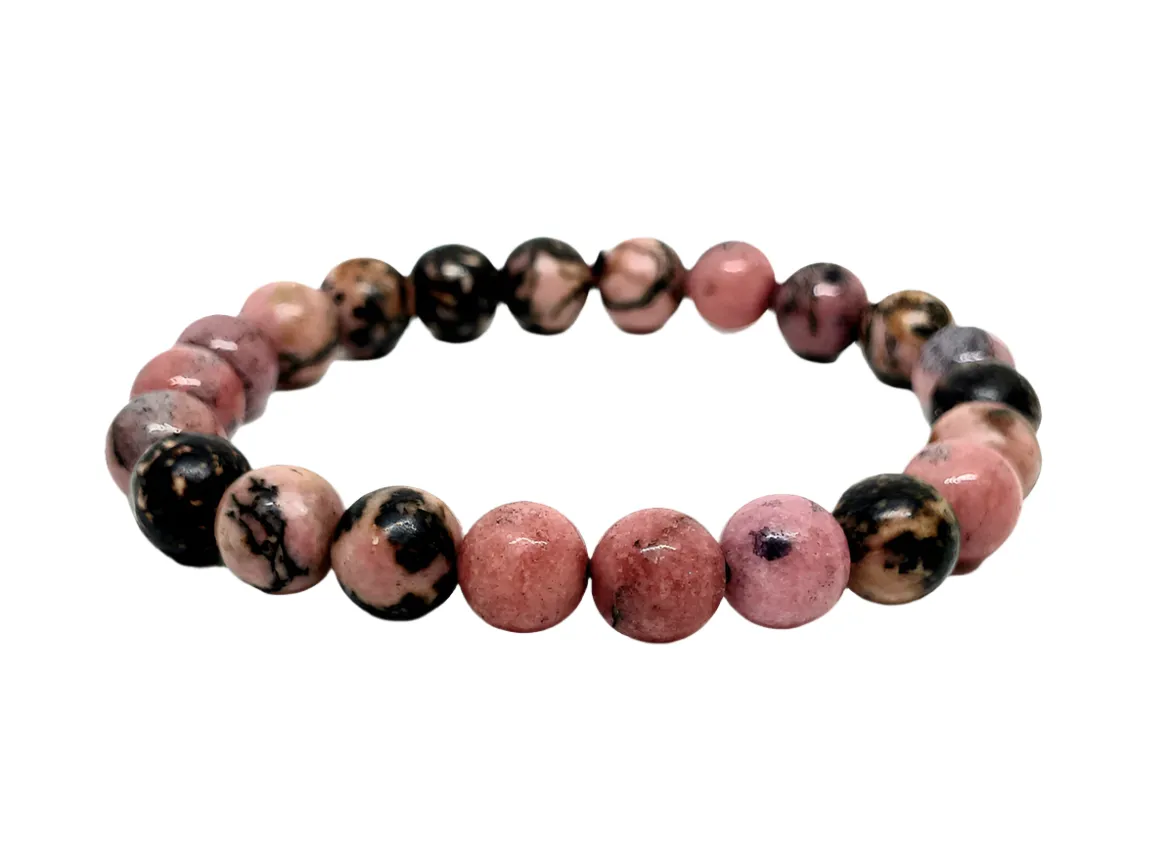 8MM Rhodonite Crystal Bracelet