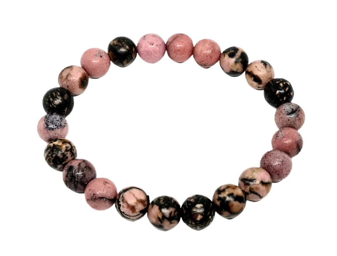 8MM Rhodonite Crystal Bracelet