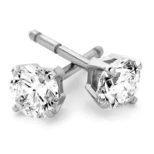 9ct White or Yellow Gold Diamond Stud Earrings - MMH-9-CE20Y