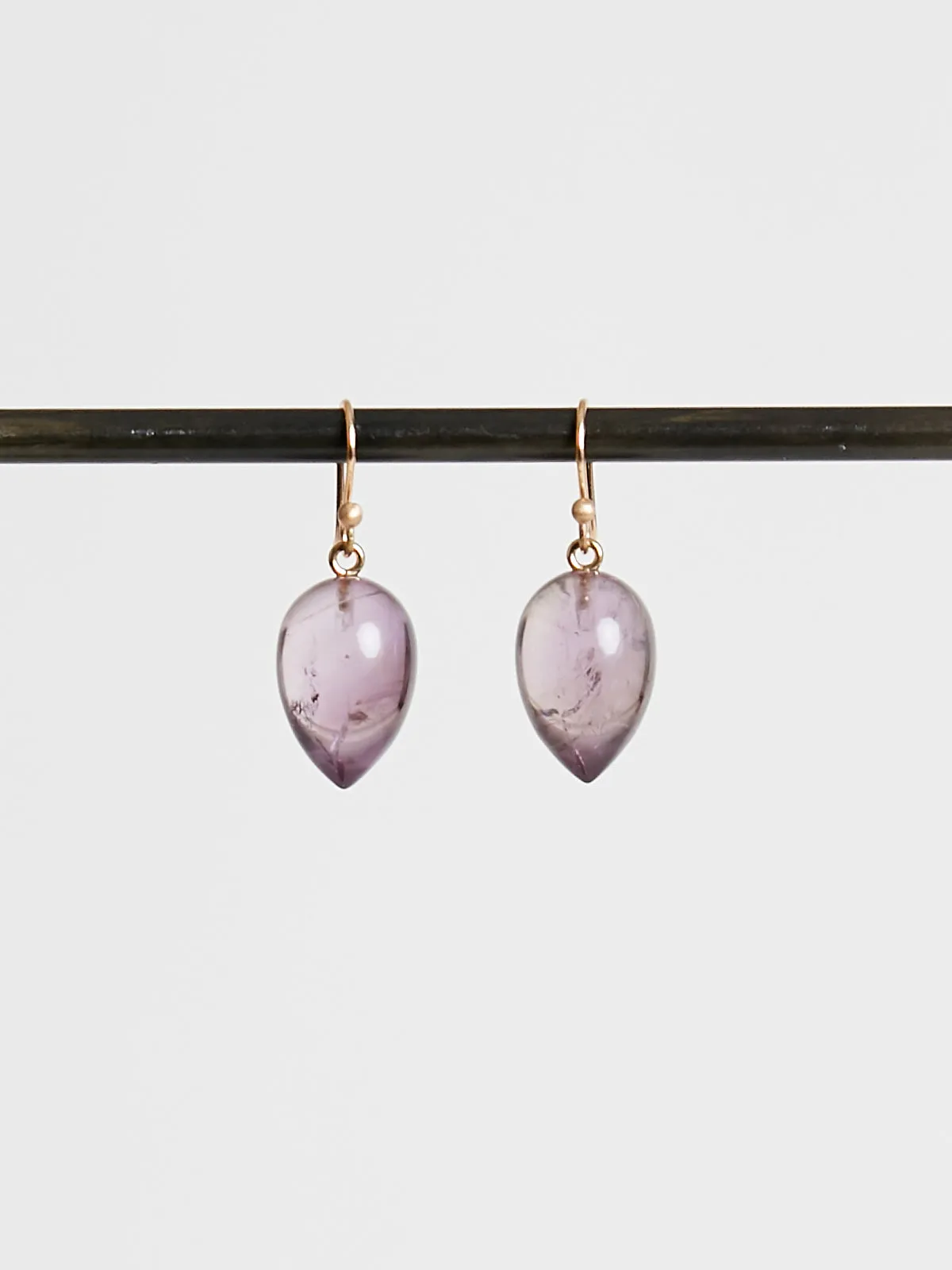 Acorn Earrings in Amethyst