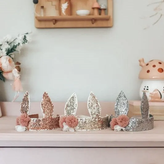 Alimrose Sequin Bunny Crown