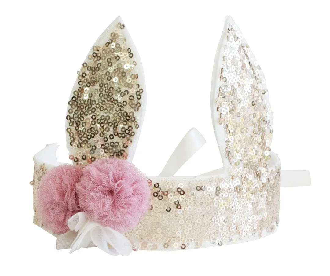 Alimrose Sequin Bunny Crown