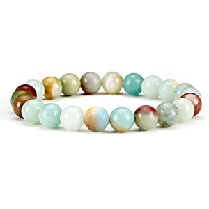 Amazonite Stone Beaded Bracelet