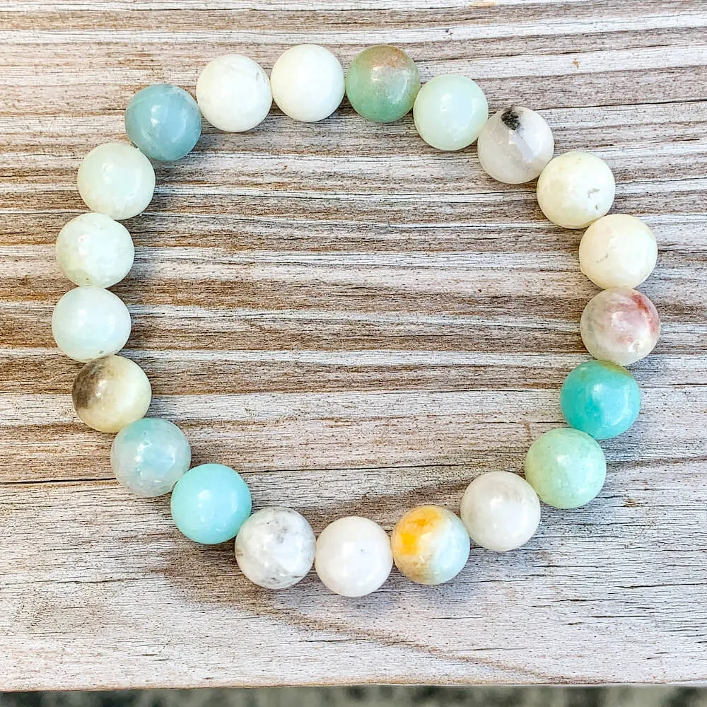 Amazonite Stone Beaded Bracelet