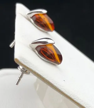 Amber Stud Earrings