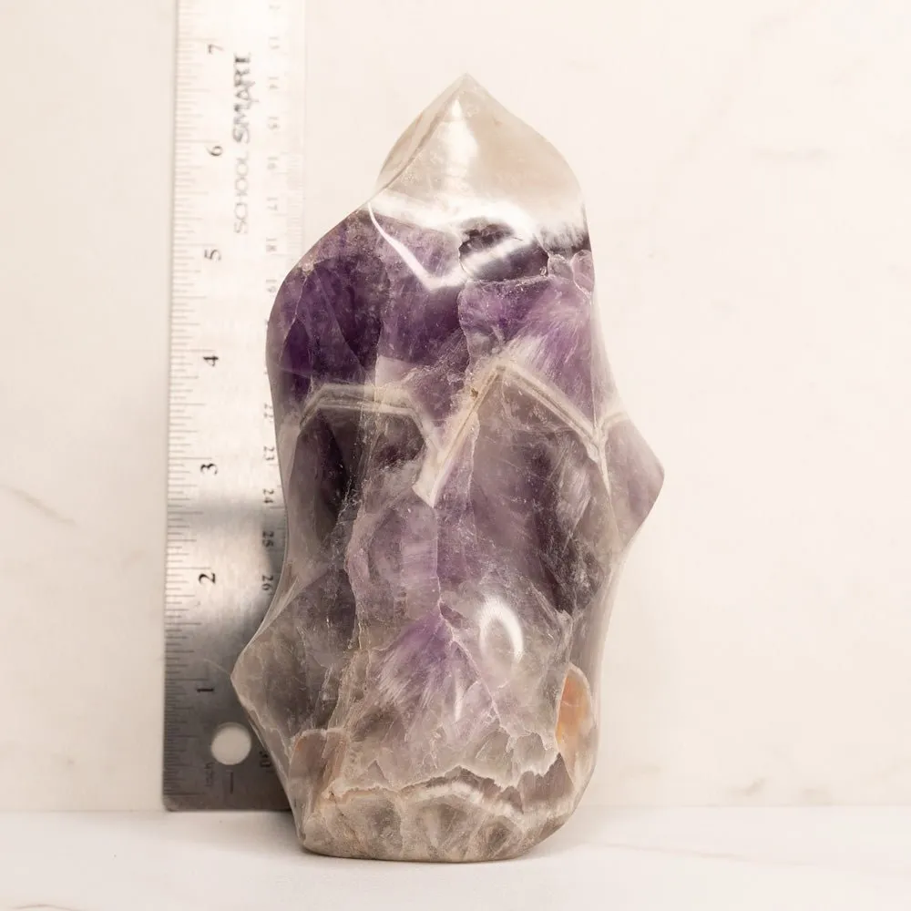 Amethyst Chevron Flame Medium