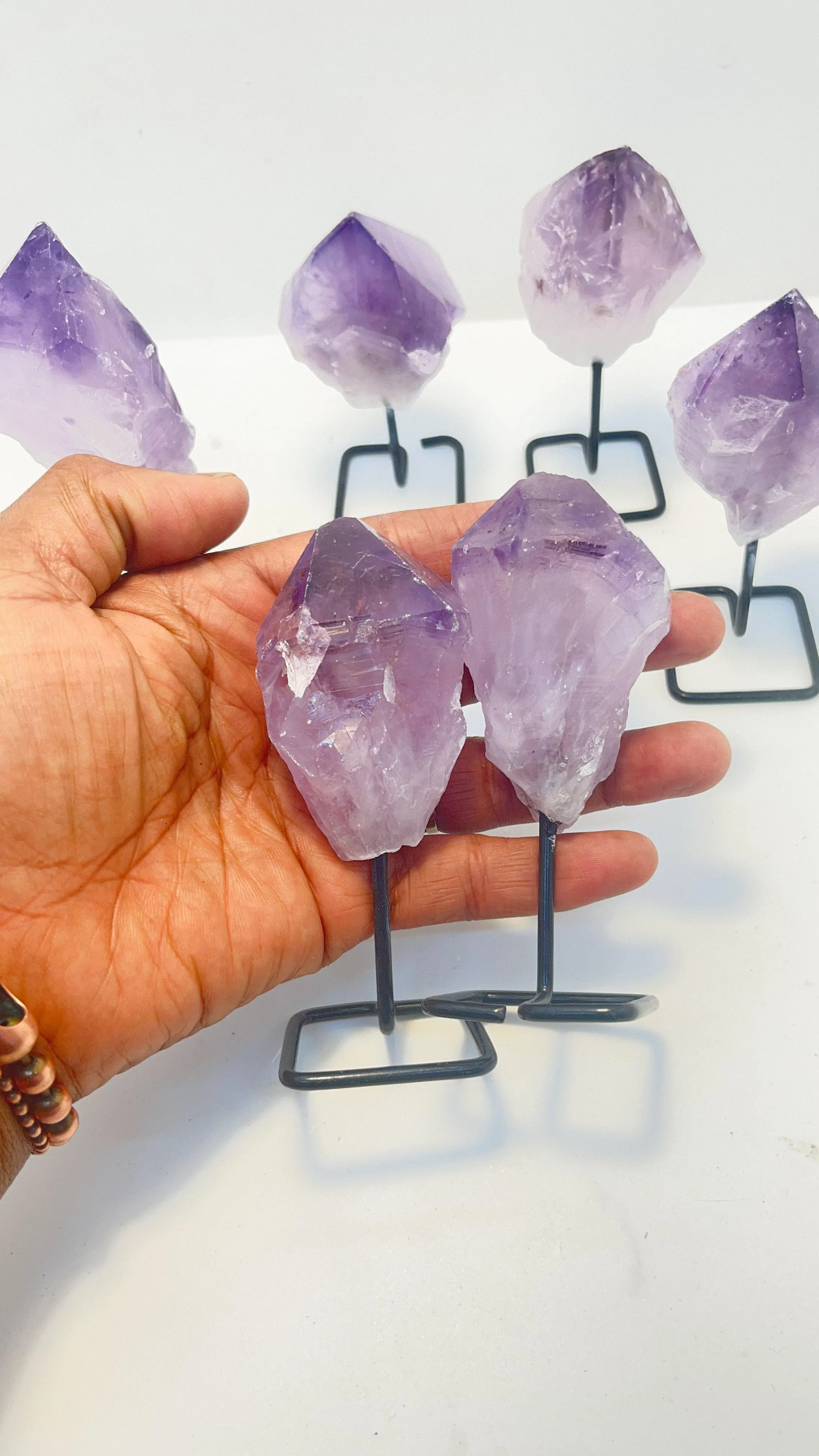 Amethyst Crystal Quartz on Stand