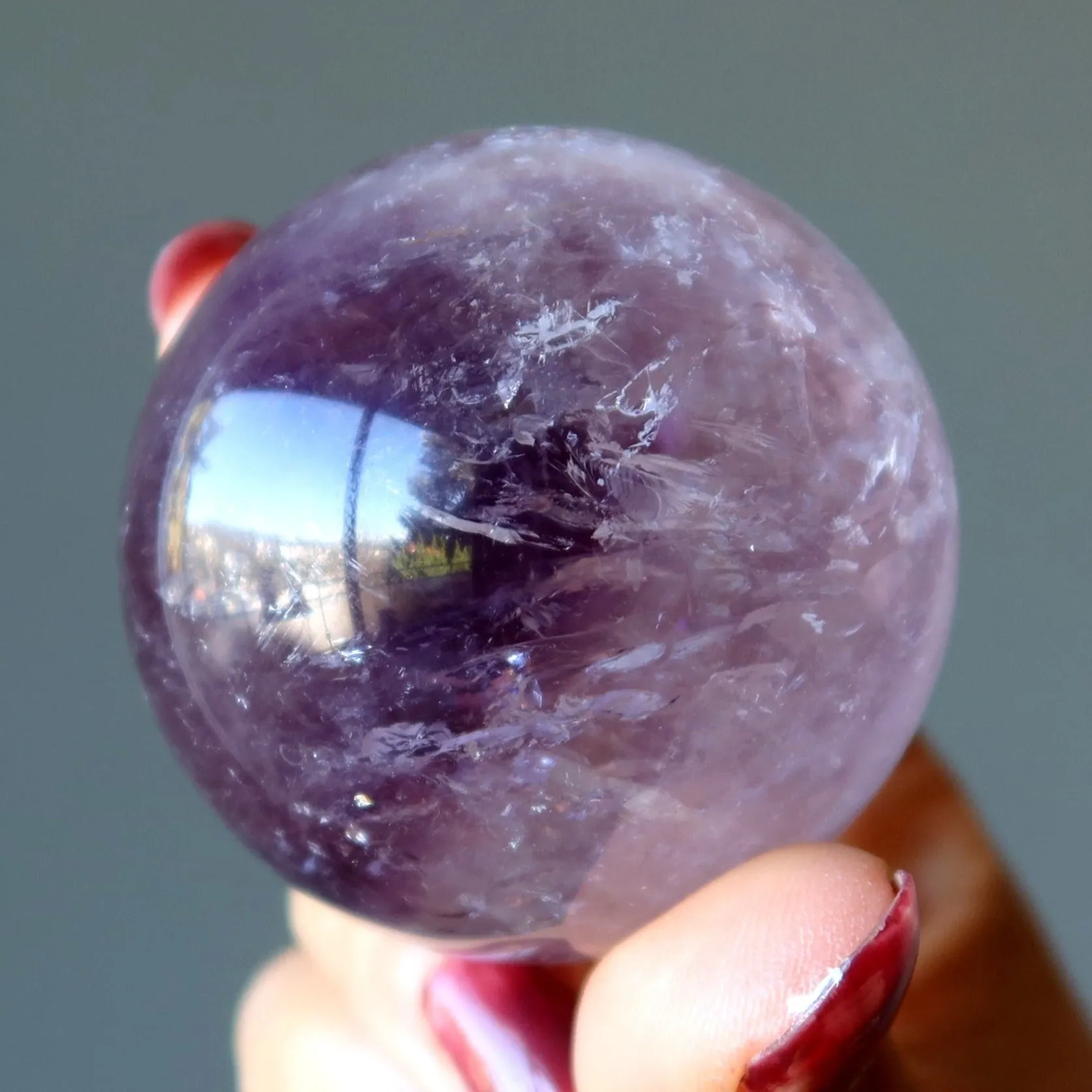 Amethyst Sphere High Archangel Crystal Ball