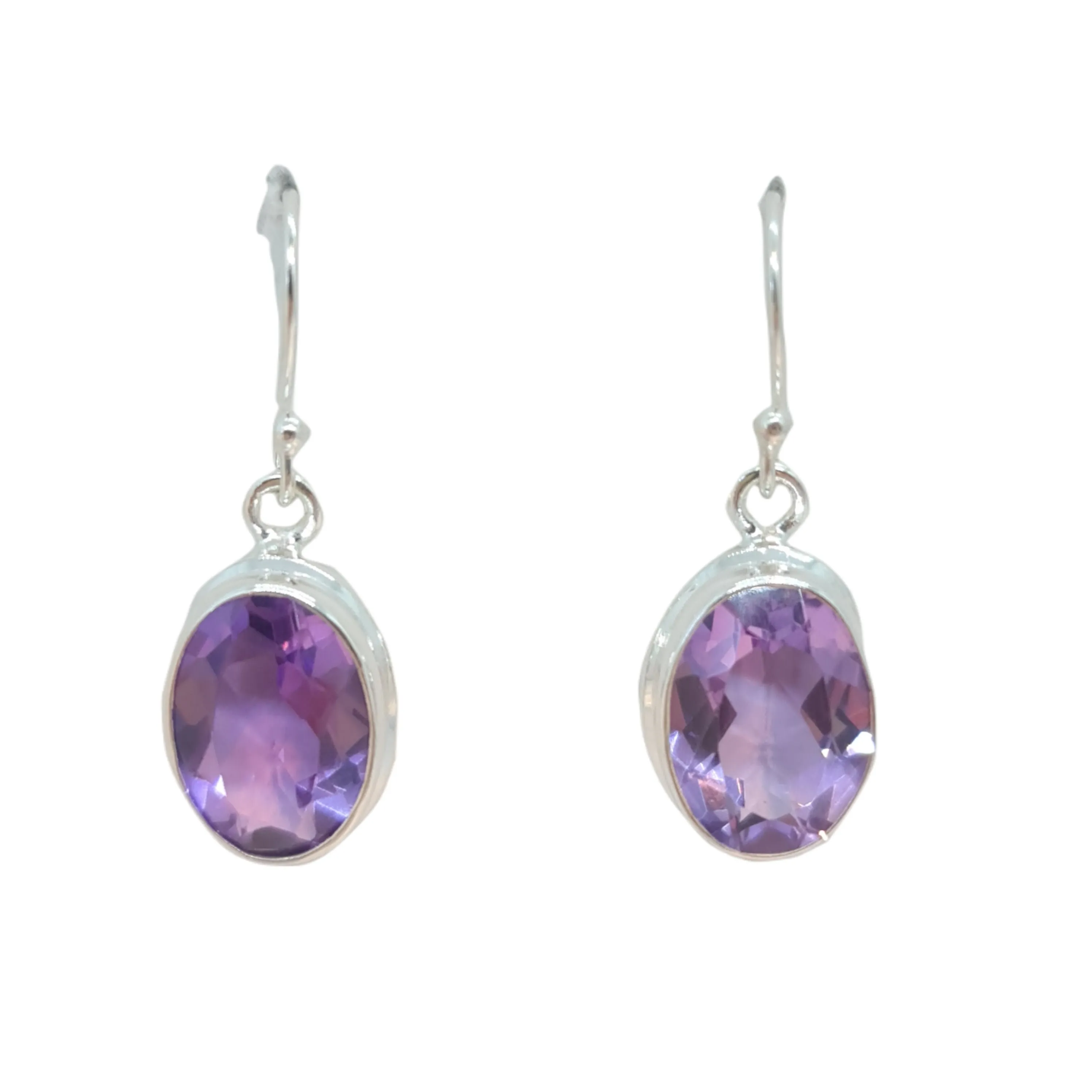 Amethyst Stone drop earrings