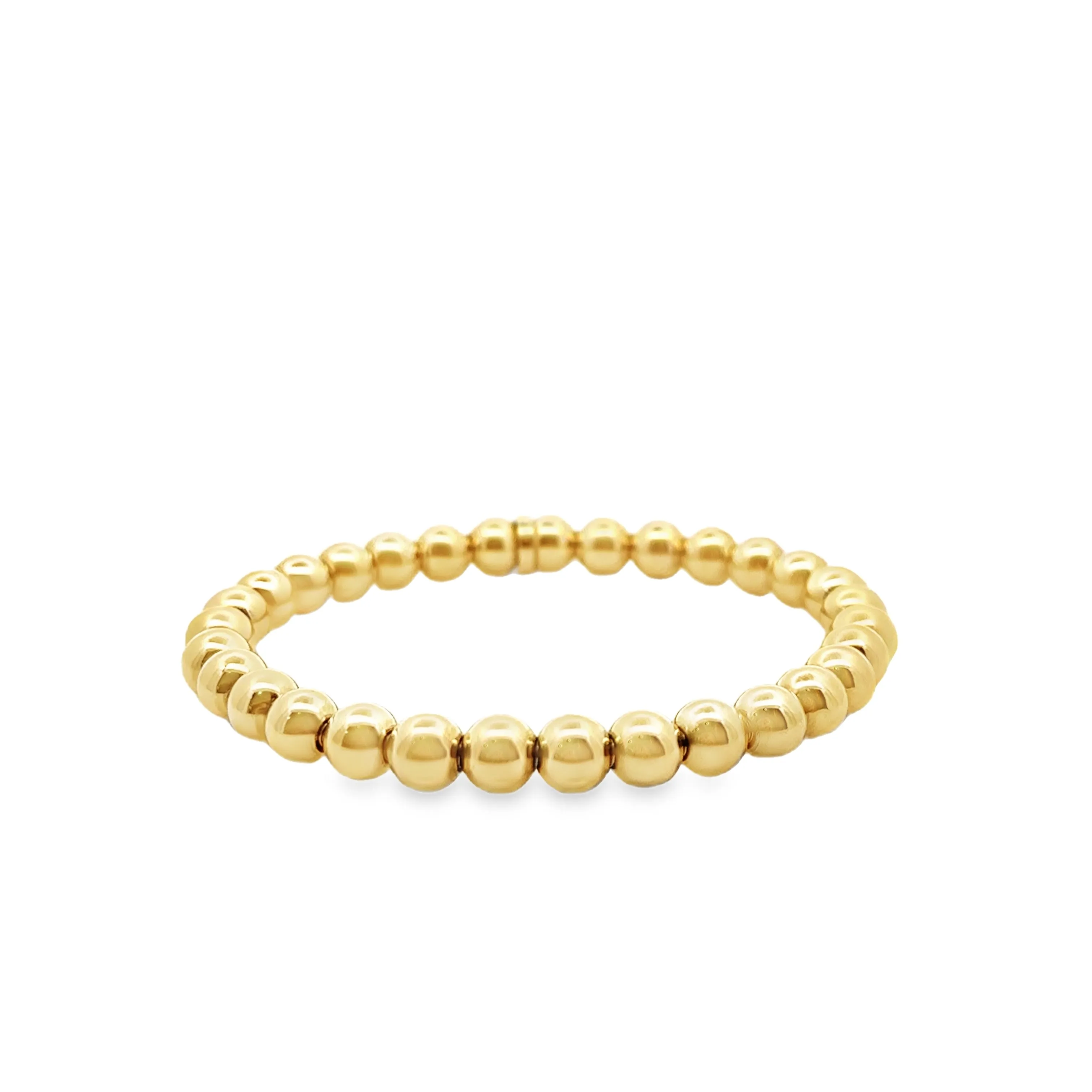 Aspery and Guldag Beaded Gold Ball Bracelets