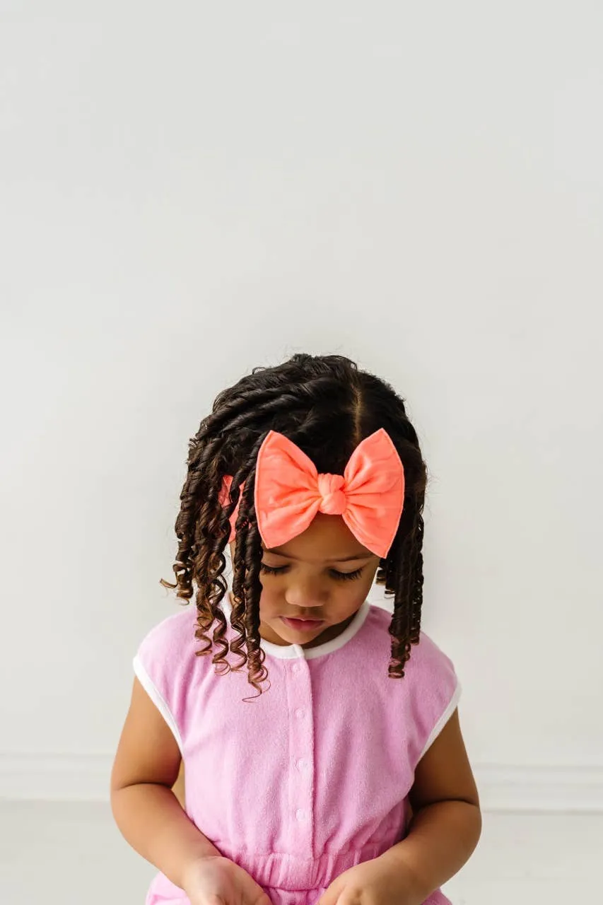 BBB Knot Headband in  Neon Coral