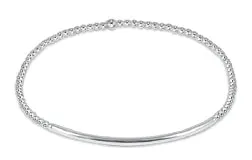 Bliss Bar 2mm Sterling Bead Bracelet