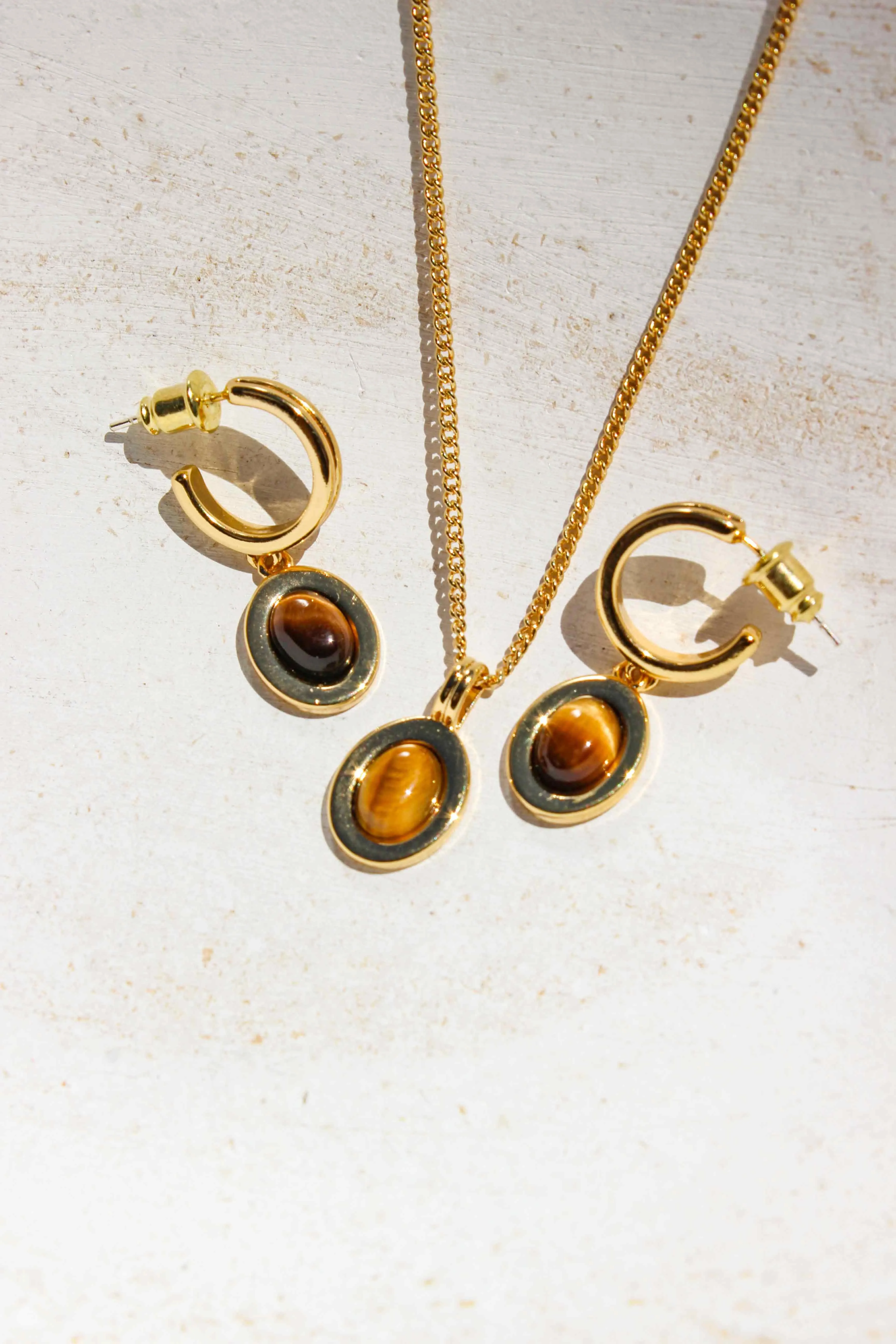 Bron Tiger's Eye Earrings