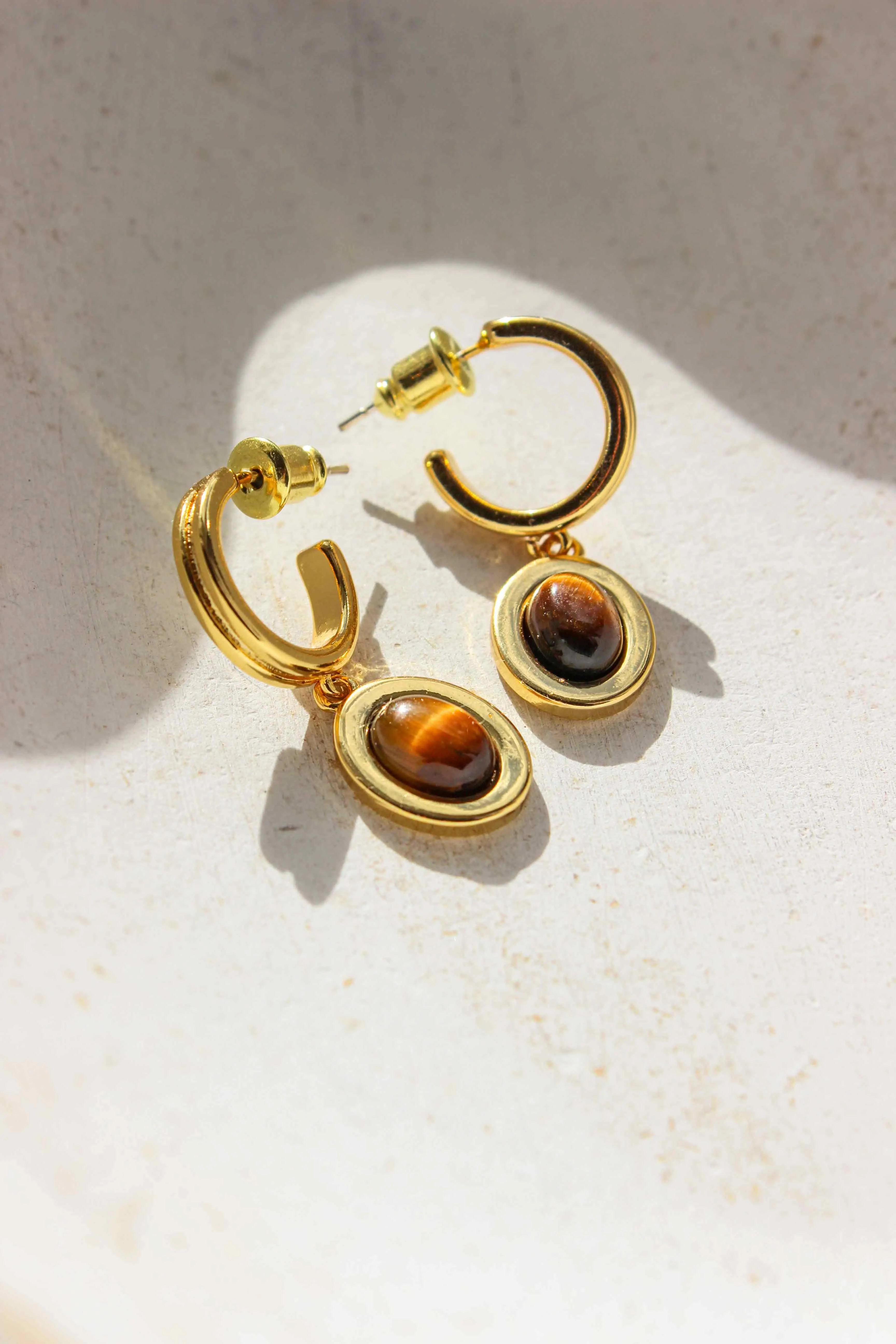 Bron Tiger's Eye Earrings