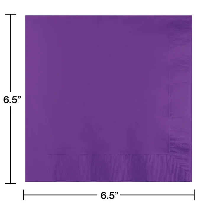 Bulk Amethyst Purple Luncheon Napkins 3 ply (500 per Case)