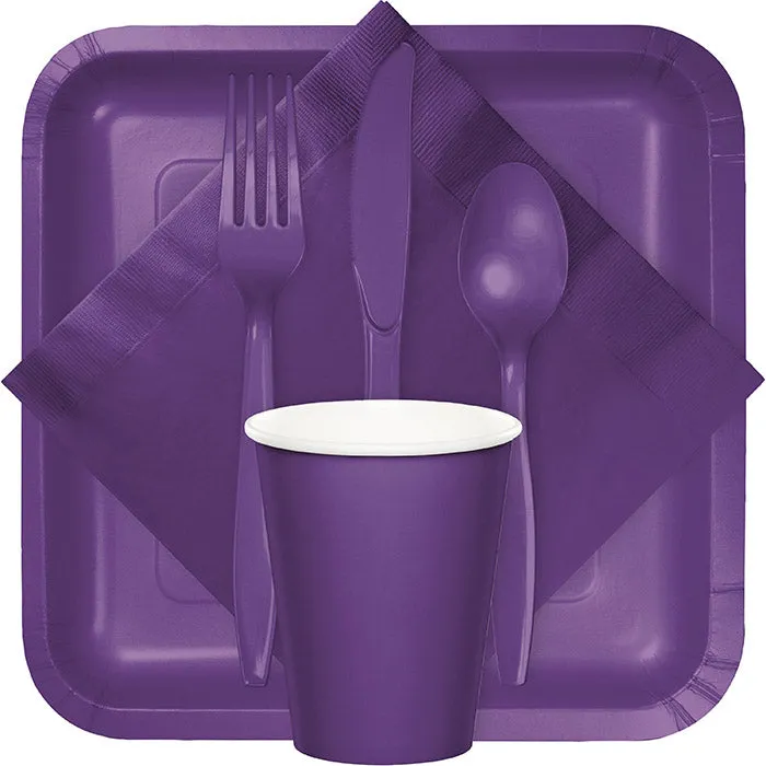 Bulk Pack of 100 Amethyst Beverage Napkins 2Ply