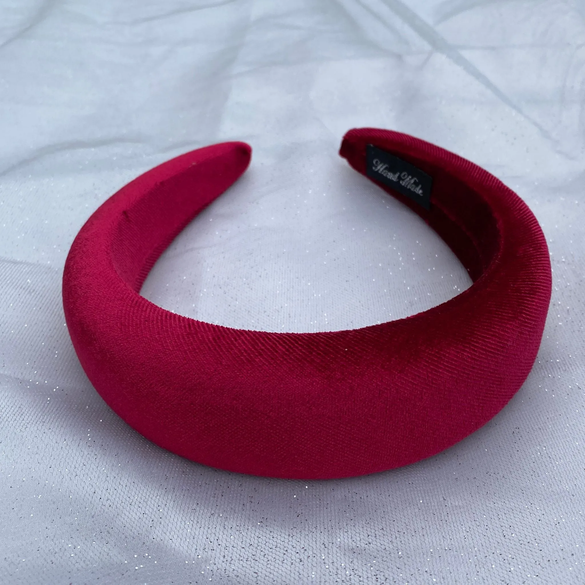 Burgundy Headband Dark Red Velvet Headband