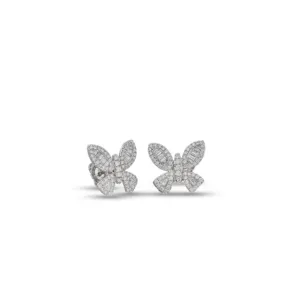 Butterfly Earrings with Diamonds