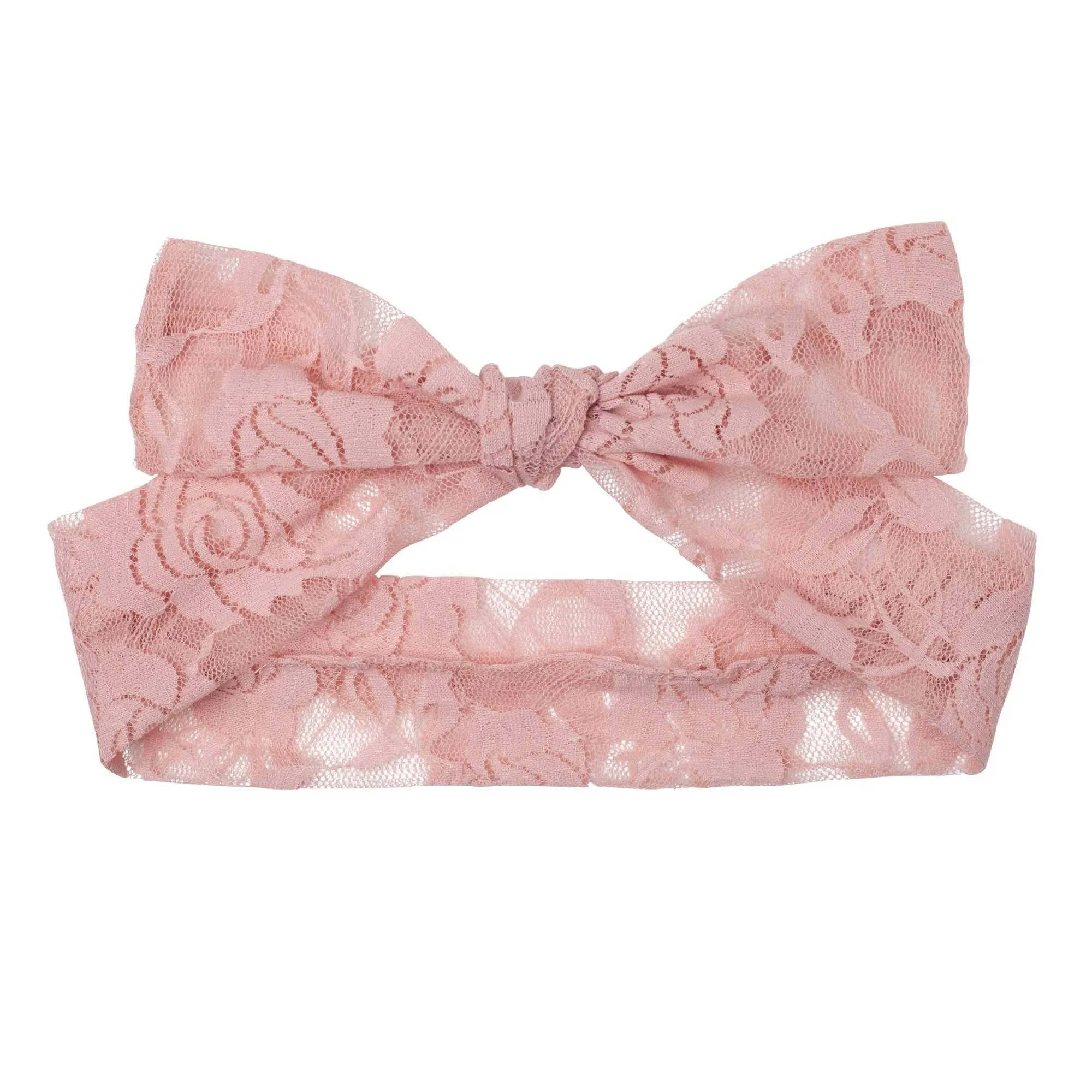 Candi Lace Headband Tea Rose