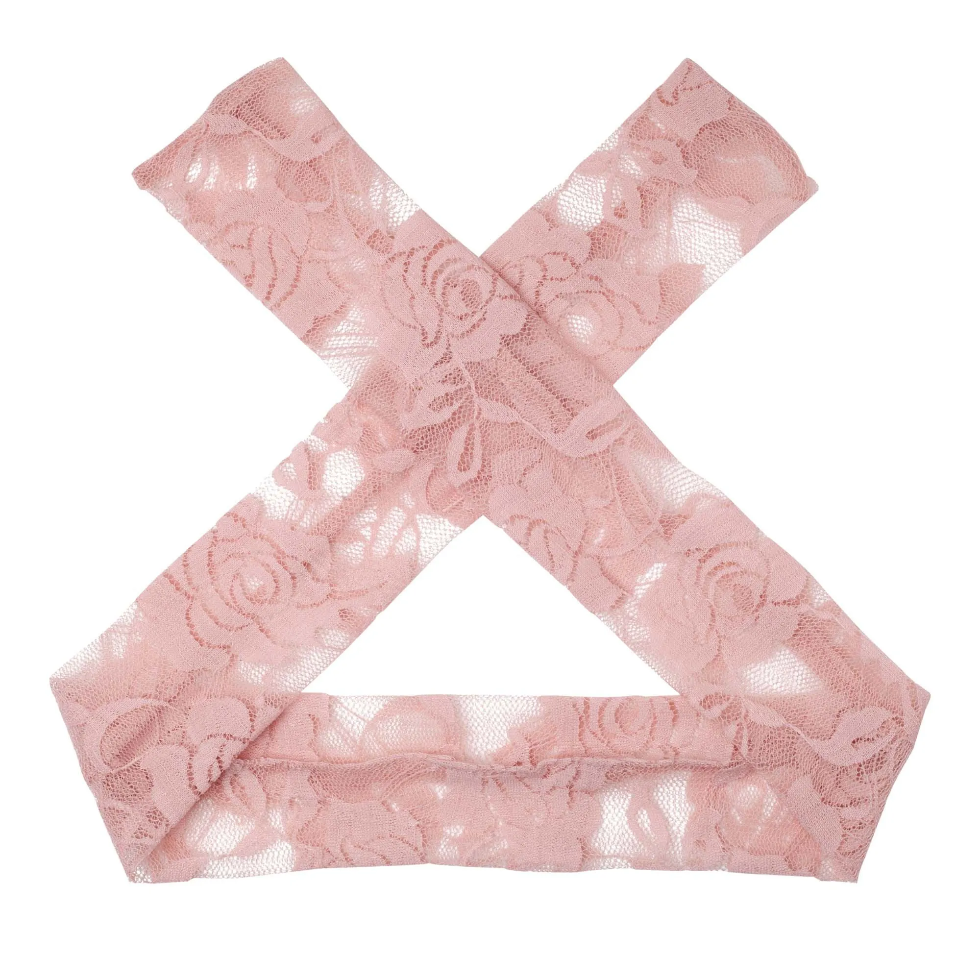 Candi Lace Headband Tea Rose