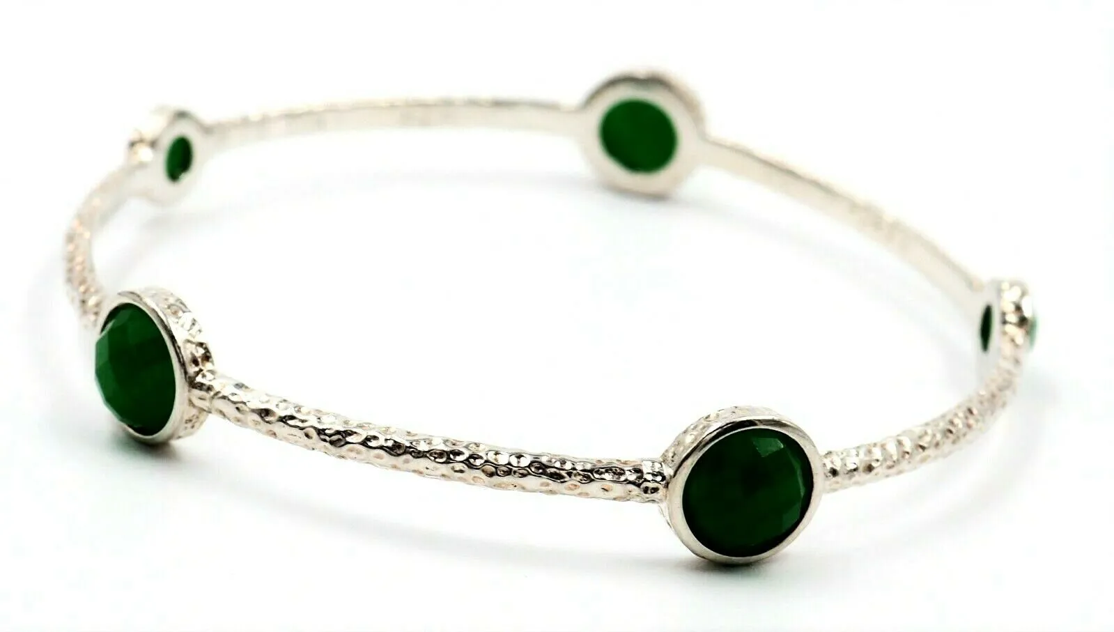 Chalcedony 925 Sterling Silver Bangle