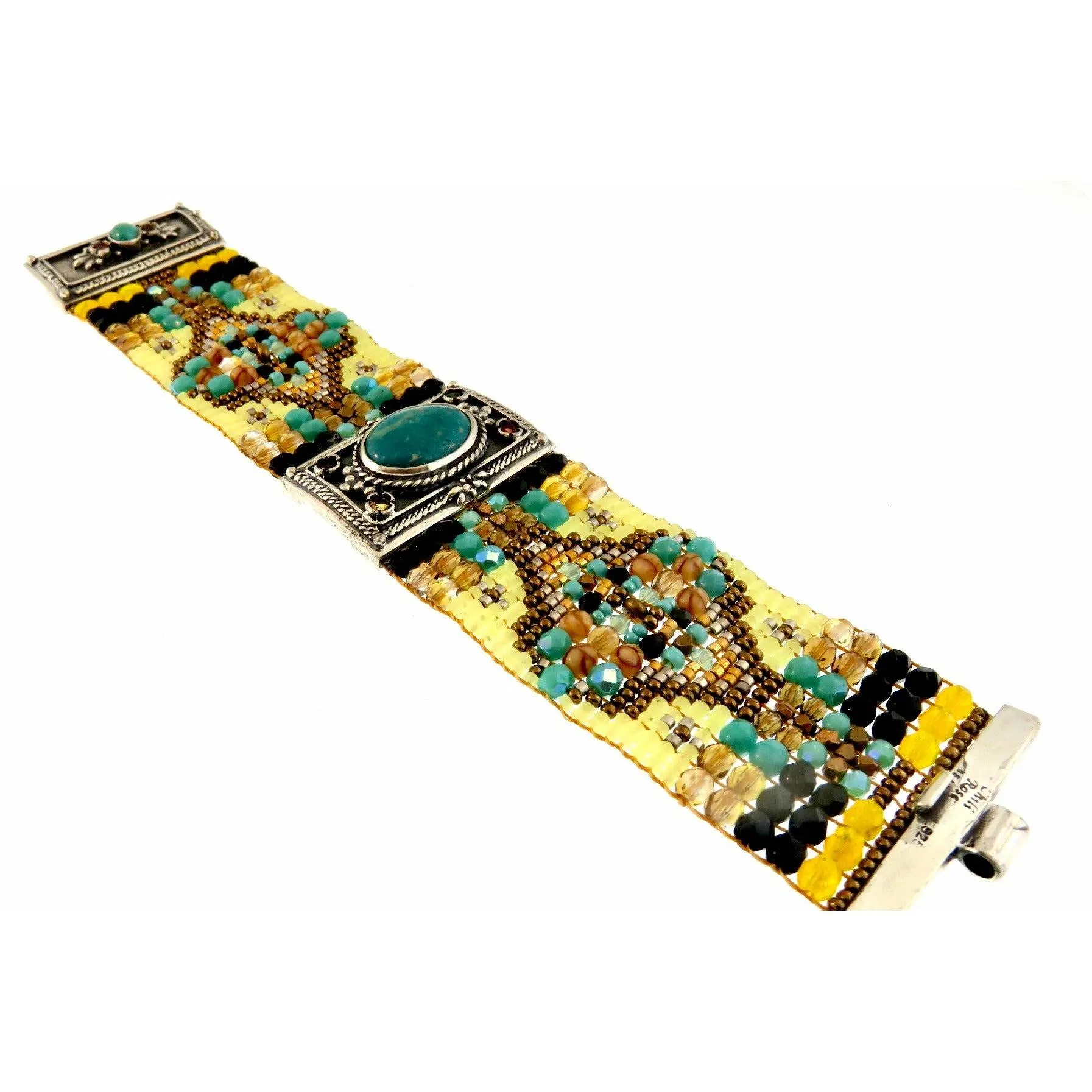 Chili Rose  "Yellow Medallion " Diana Bracelet