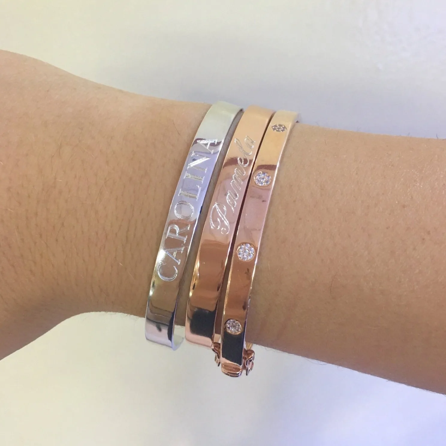 Claudia Engraved Bangle