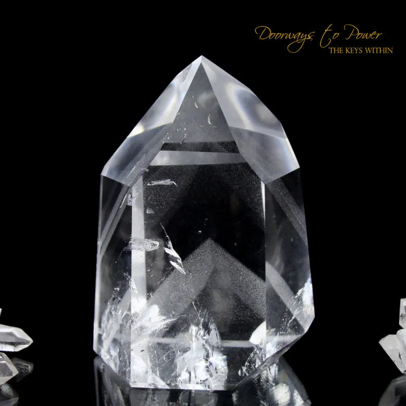 Clear Quartz Phantom Temple Heart Dow Master Crystal 'Power Healer'