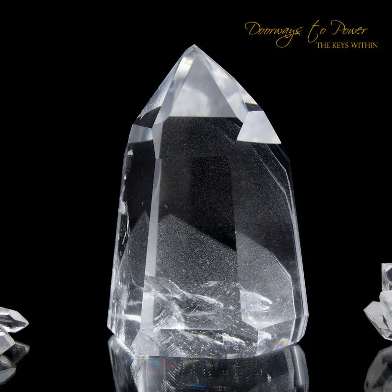 Clear Quartz Phantom Temple Heart Dow Master Crystal 'Power Healer'