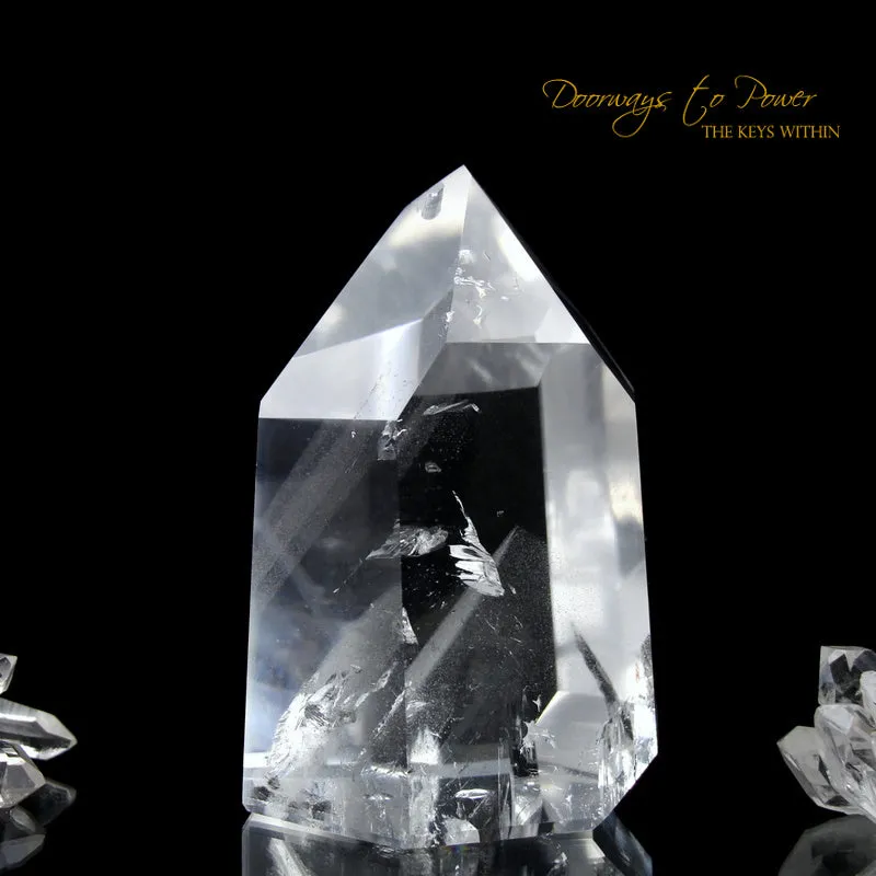 Clear Quartz Phantom Temple Heart Dow Master Crystal 'Power Healer'