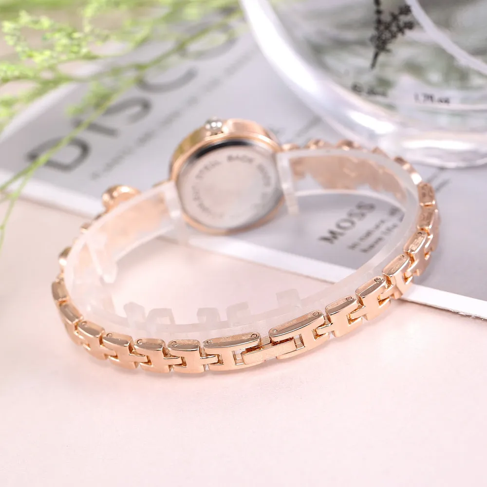 Creative Love Full Diamond Quartz Set Watch Women's Quartz Watch Pieces