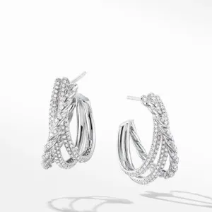 David Yurman Paveflex Hoop Earrings