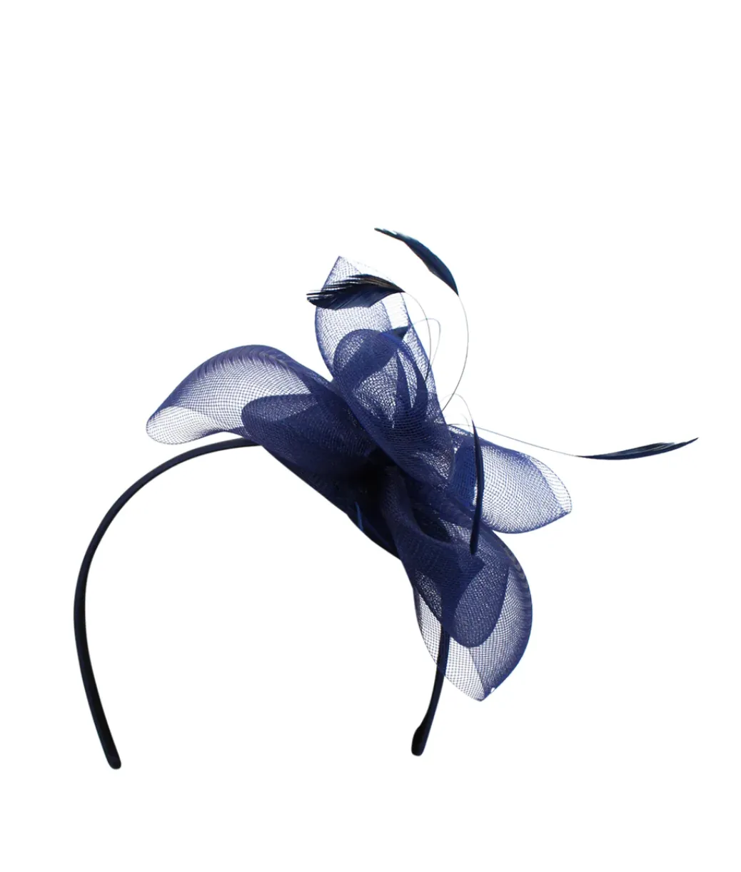 Elisa Fascinator - Navy