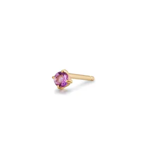 ELVA | Amethyst Single Stud Earring