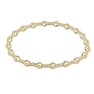 enewton extends classic sincerity pattern 4mm bead bracelet - gold by enewton