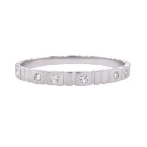 Estate White Gold Diamond Bangle