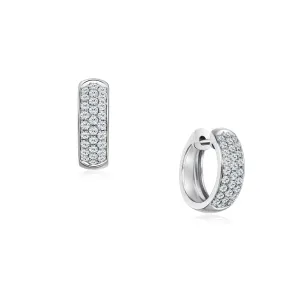 Fancy Diamond Hoop Earrings