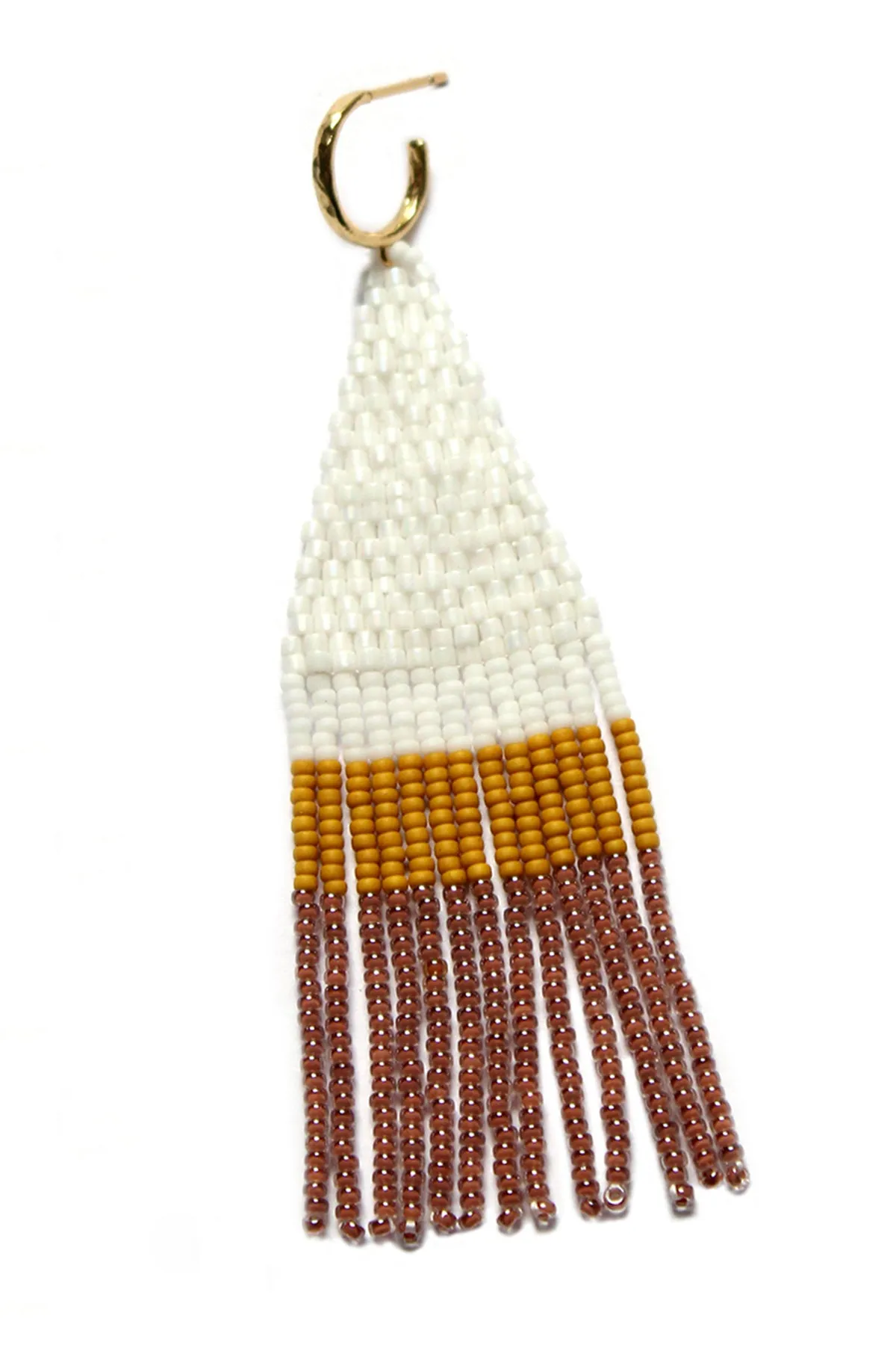 FRANJA BEADED FRINGE EARRINGS BY BLUMA PROJECT