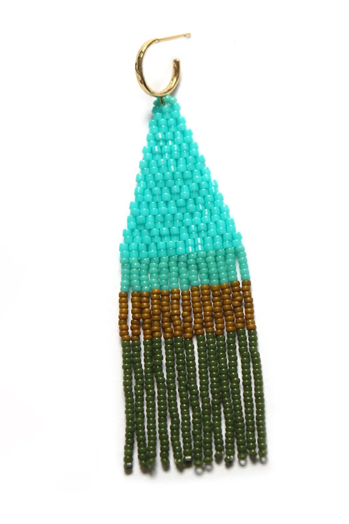 FRANJA BEADED FRINGE EARRINGS BY BLUMA PROJECT