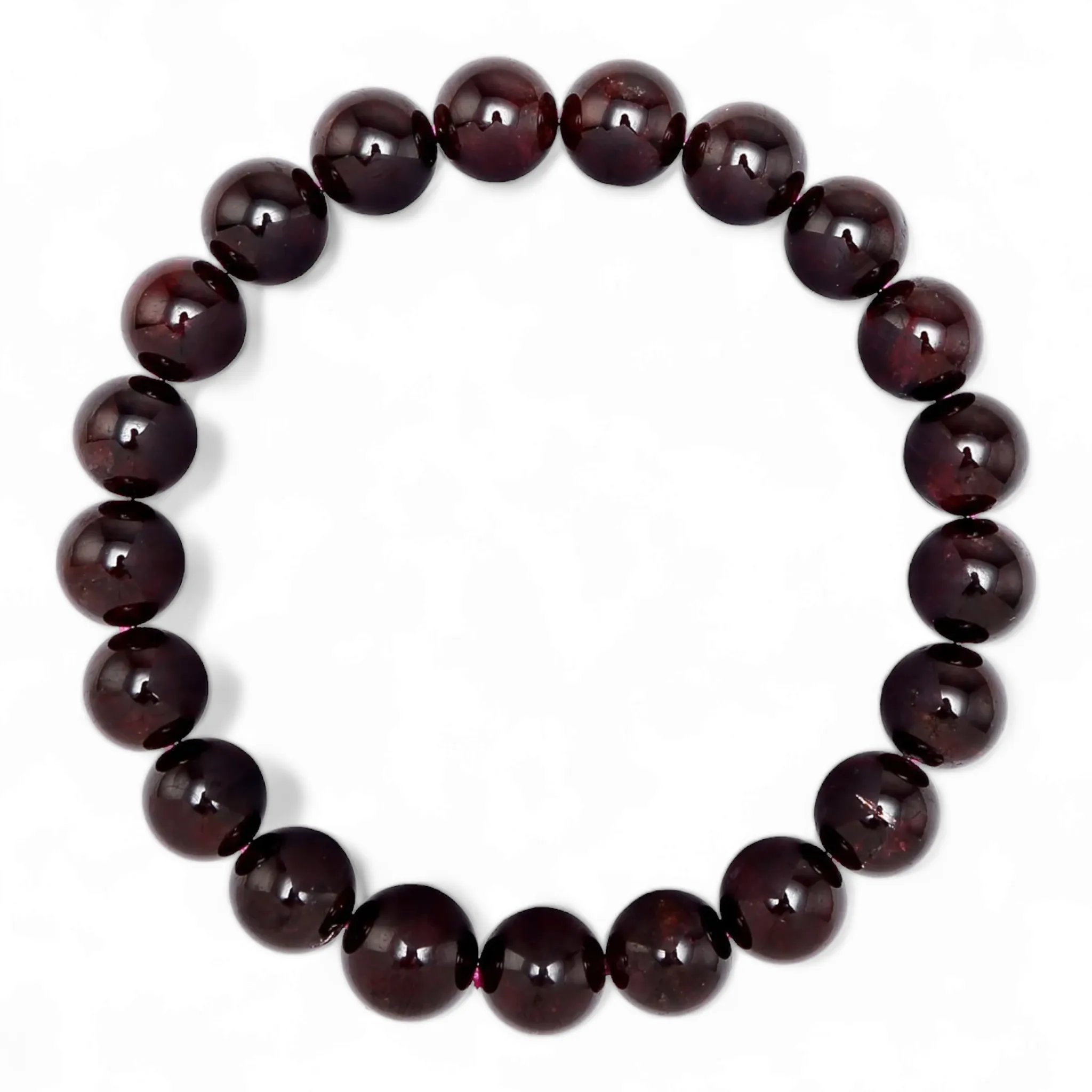 Garnet Unisex Reiki Healing Beaded Gemstone Bracelet