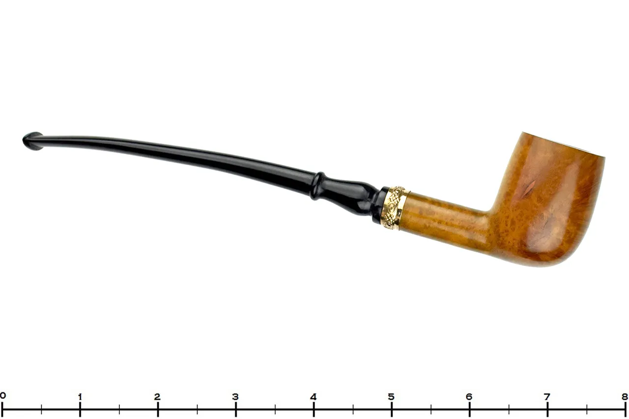 Genod Pipe Bent Billiard Demi-Warden with Copper