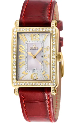 Gevril Women's Avenue of Americas Mini Diamond 32mm Quartz Watch 7449YL